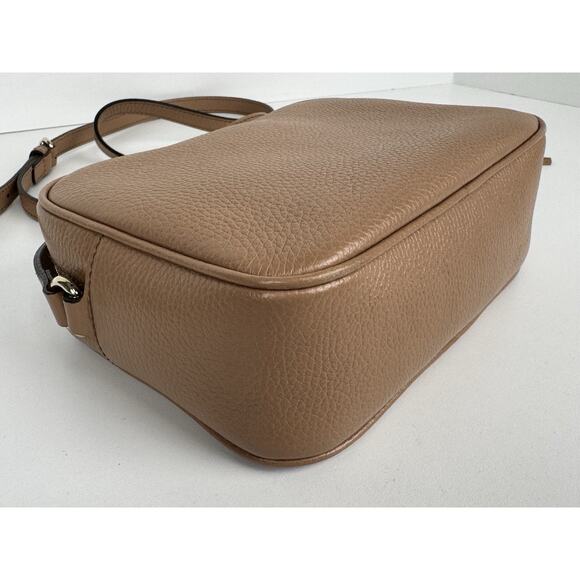 Gucci Soho Disco Small Leather Crossbody Bag Beige B-6 - Picture 9 of 16